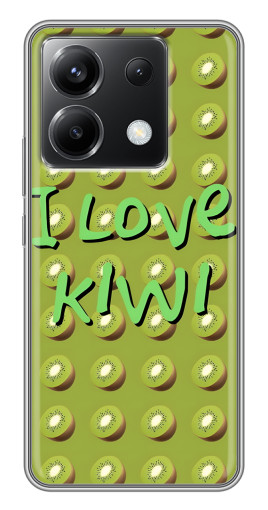 Силиконовый чехол с изображением "Love Kiwi" для Xiaomi POCO X6 5G