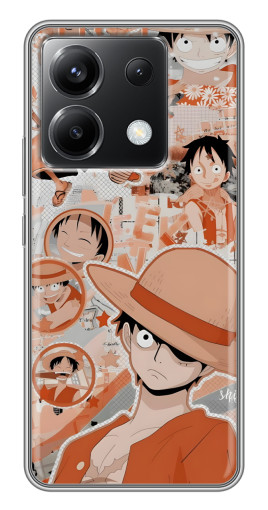 Чехол с печатью "Луффи" для Xiaomi POCO X6 5G