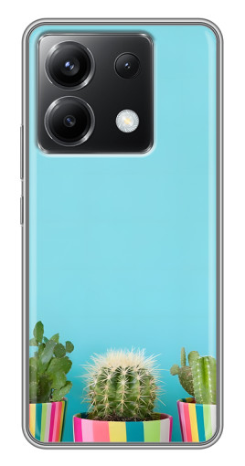 Чехол с картинкой "Маленькие кактусы" для Xiaomi POCO X6 5G