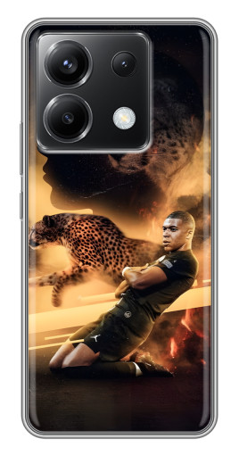Чехол с печатью "Мбаппе пантера" для Xiaomi POCO X6 5G