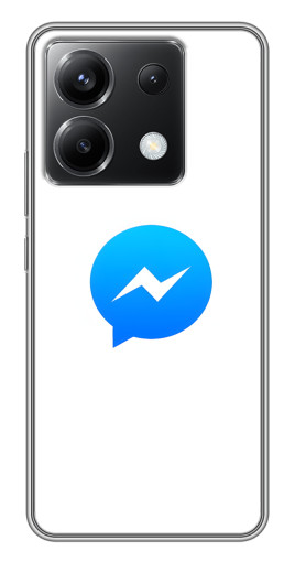 Чехол с принтом "messenger logo" для Xiaomi POCO X6 5G