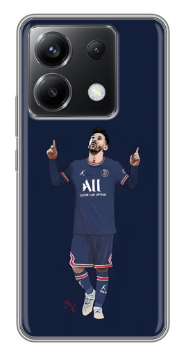 Чехол с печатью "Месси в ПСЖ" для Xiaomi POCO X6 5G