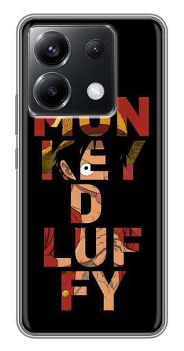 Чехол с принтом "Monky d Luffy" для Xiaomi POCO X6 5G