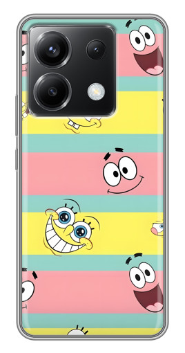 Чехол с принтом "Мордашки" для Xiaomi POCO X6 5G