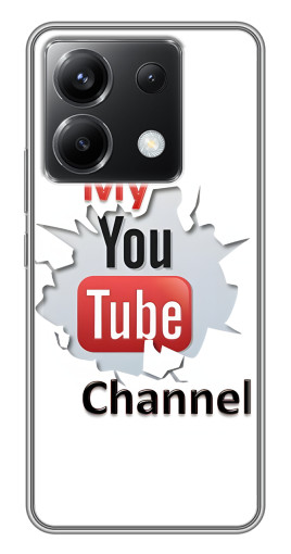 Силиконовый чехол с изображением "My YouTube" для Xiaomi POCO X6 5G
