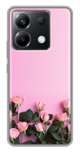 Силиконовый чехол с изображением "Нежные розы" для Xiaomi POCO X6 5G