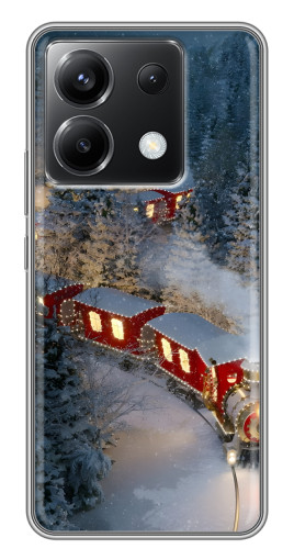 Чехол с картинкой "Новогодний поезд" для Xiaomi POCO X6 5G