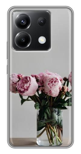 Силиконовый чехол с изображением "Пионы в вазе" для Xiaomi POCO X6 5G