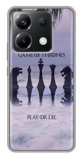 Силиконовый чехол с изображением "Play or Die" для Xiaomi POCO X6 5G