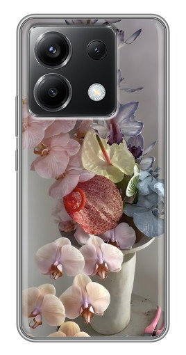 Силиконовый чехол с изображением "Разноцветные орхидеи" для Xiaomi POCO X6 5G