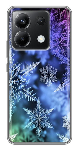 Чехол с принтом "Разноцветные снежинки" для Xiaomi POCO X6 5G