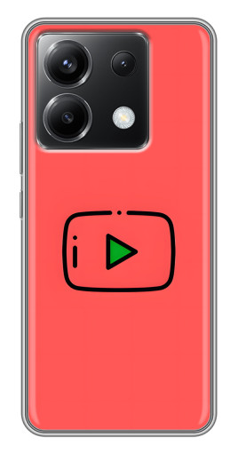 Чехол с картинкой "Рисованная кнопка" для Xiaomi POCO X6 5G