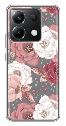 Чехол с печатью "Рисунок розы" для Xiaomi POCO X6 5G