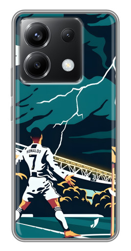 Силиконовый чехол с изображением "Ronaldo празднование" для Xiaomi POCO X6 5G