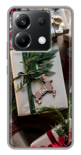 Чехол с печатью "Рождественские подарки" для Xiaomi POCO X6 5G