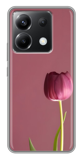 Силиконовый чехол с изображением "Розовый тюльпан" для Xiaomi POCO X6 5G