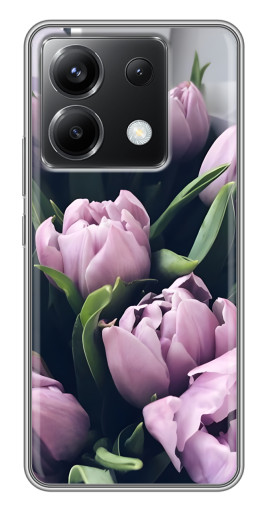 Чехол с картинкой "Сиреневые тюльпаны" для Xiaomi POCO X6 5G
