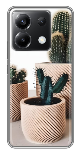 Силиконовый чехол с изображением "стильные кактусы" для Xiaomi POCO X6 5G