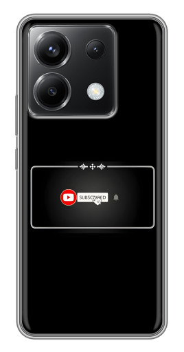 Чехол с печатью "subscribed" для Xiaomi POCO X6 5G