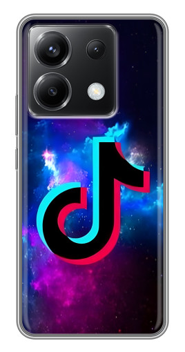 Чехол с картинкой "ТикТок в космосе" для Xiaomi POCO X6 5G