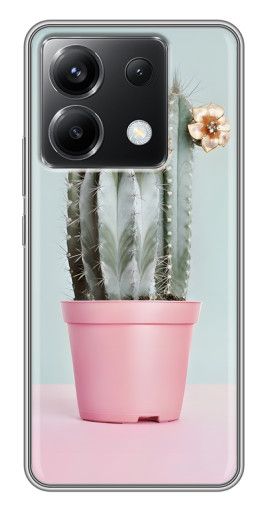 Чехол с печатью "Цветущий кактус" для Xiaomi POCO X6 5G