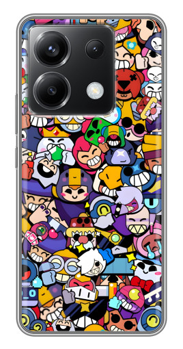 Чехол с печатью "Все бойцы" для Xiaomi POCO X6 5G
