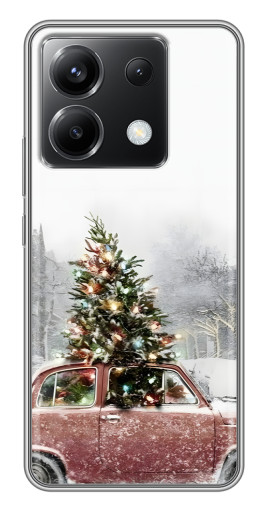 Чехол с картинкой "Елка в машине" для Xiaomi POCO X6 5G