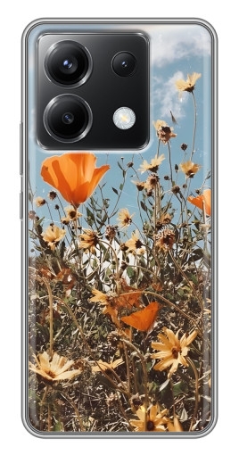 Чехол с печатью "Желтые цветы" для Xiaomi POCO X6 5G