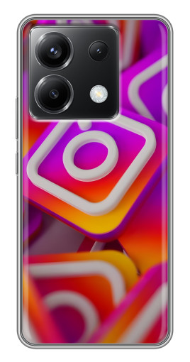 Чехол с печатью "Значки Инстаграм" для Xiaomi POCO X6 5G