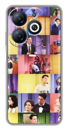 Силиконовый чехол с изображением "Актеры Друзья" для Infinix Smart 8