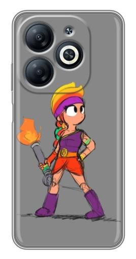 Чехол с принтом "Amber с факелом" для Infinix Smart 8