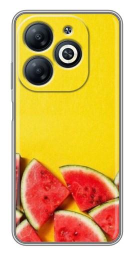 Чехол с картинкой "Арбузики на желтом" для Infinix Smart 8