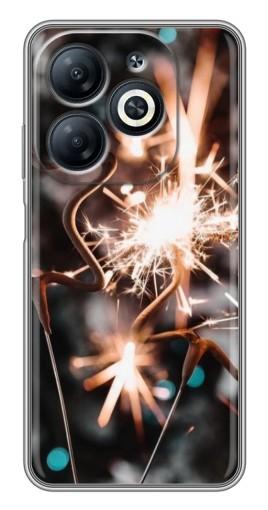 Чехол с печатью "Бенгальские огни" для Infinix Smart 8