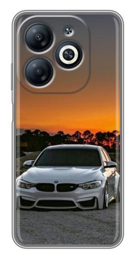 Чехол с печатью "BMW белая" для Infinix Smart 8
