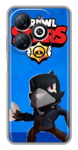 Силиконовый чехол с изображением "Боевой Crow" для Infinix Smart 8