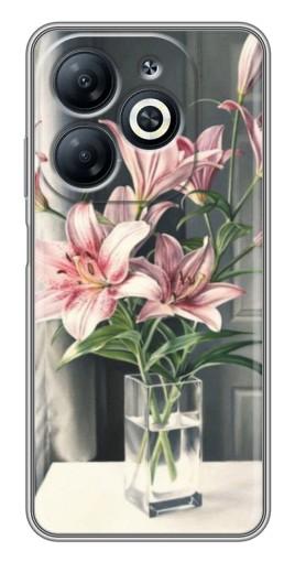 Силиконовый чехол с изображением "Букет лилии" для Infinix Smart 8