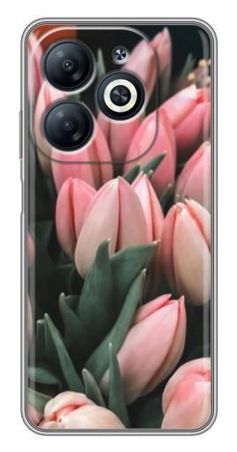 Чехол с печатью "Букет тюльпанов" для Infinix Smart 8