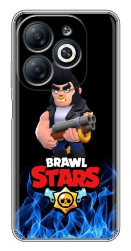Чехол с картинкой "Булл в огне" для Infinix Smart 8