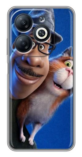 Чехол с картинкой "Джо и кот" для Infinix Smart 8