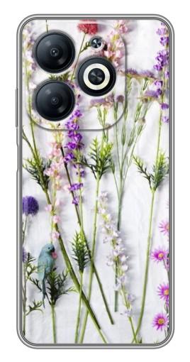 Чехол с принтом "Фон полевых цветов" для Infinix Smart 8