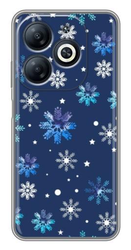 Чехол с принтом "Фон с снежинками" для Infinix Smart 8