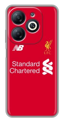 Чехол с принтом "Форма Liverpool" для Infinix Smart 8