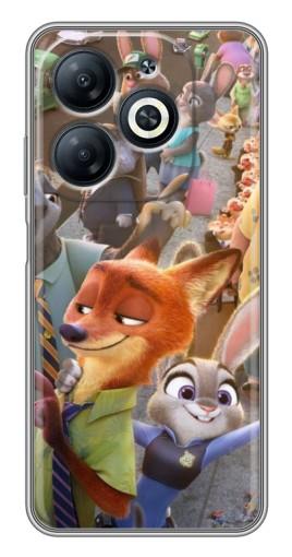 Чехол с принтом "Герои Зверополис" для Infinix Smart 8