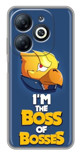 Чехол с принтом "Gold Boss" для Infinix Smart 8