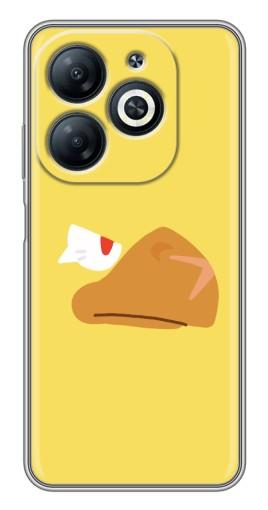Силиконовый чехол с изображением "Gold Crow" для Infinix Smart 8