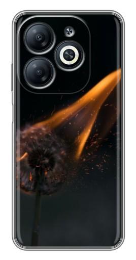 Силиконовый чехол с изображением "Горящий одуванчик" для Infinix Smart 8