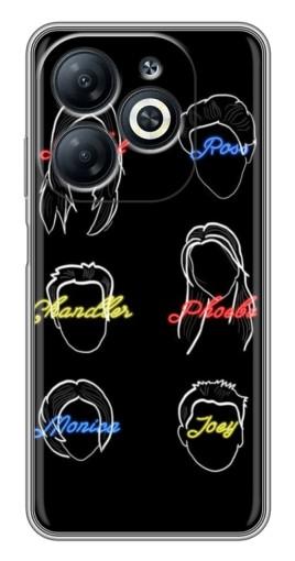Чехол с печатью "Имена Друзей" для Infinix Smart 8