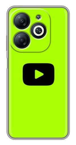 Чехол с картинкой "Кнопка Ютуба" для Infinix Smart 8