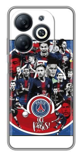 Силиконовый чехол с изображением "Команда PSG" для Infinix Smart 8