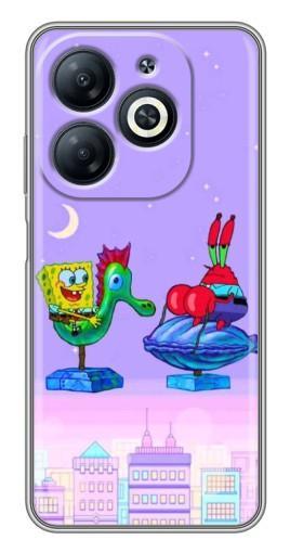 Чехол с картинкой "Крабс и Спанч Боб" для Infinix Smart 8